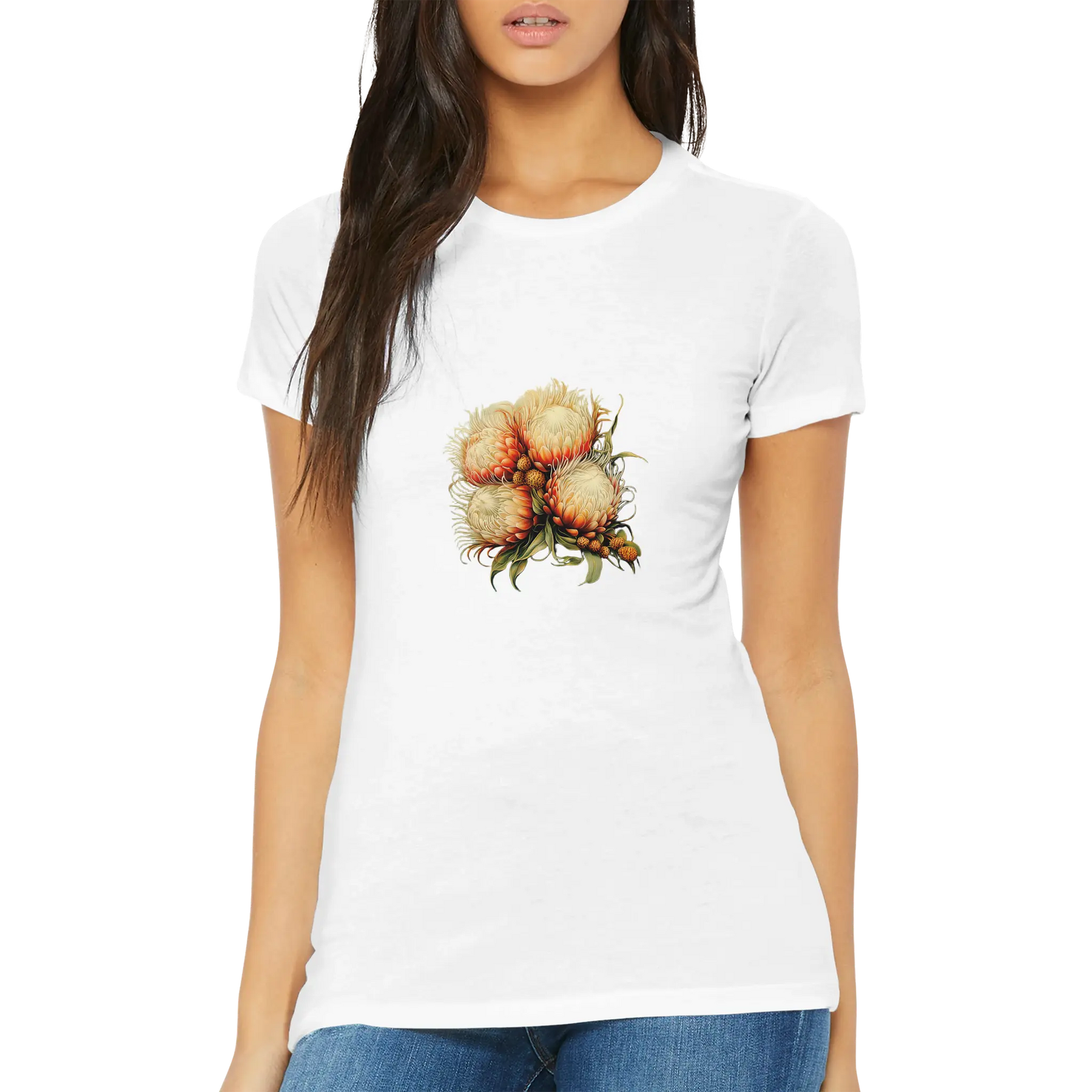 Premium Womens Crewneck T-shirt  Uniquely Worn Threads